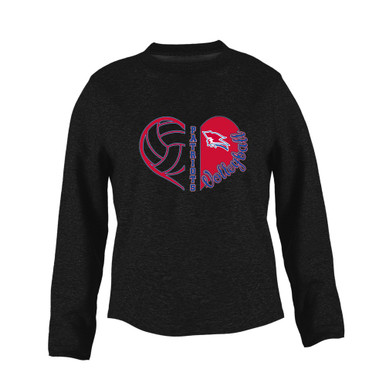 Pender Patriots Heart Volleyball Women's Sweatshirt