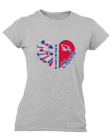 Pender Patriots Heart Cheer Women's Premium SS T-Shirt