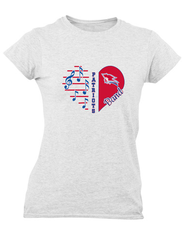 Pender Patriots Heart Band Women's SS T-Shirt