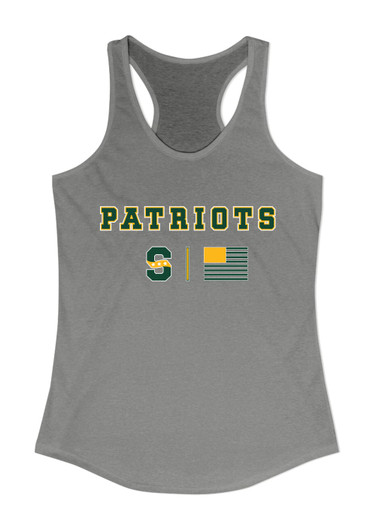 Stevenson Patriots S Script Team Colors Flag Women's Tank Top