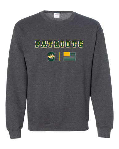Stevenson Patriots S Script Team Colors Flag Men's Sweatshirt