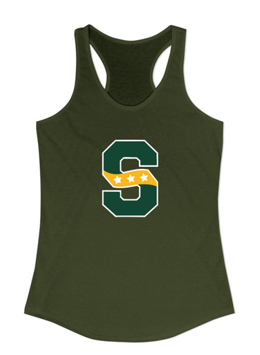 Stevenson Patriots S Script Mascot #1 Women's Tank Top