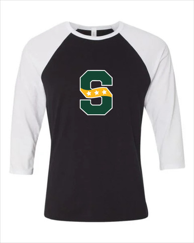 Stevenson Patriots S Script Mascot #1 Women's Baseball T-Shirt