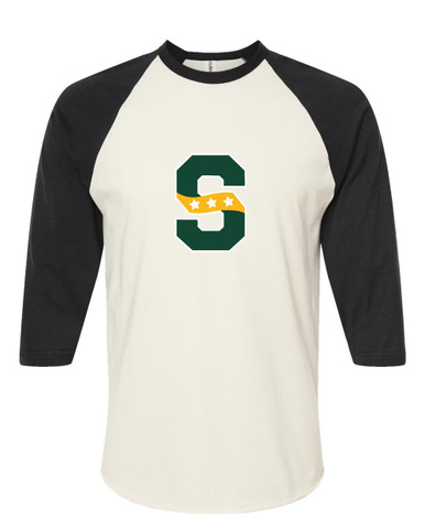 Stevenson Patriots S Script Mascot #1 Men's Baseball T-Shirt