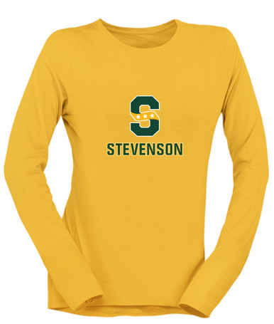 Stevenson Patriots S Script Mascot #2 Women's LS T-Shirt