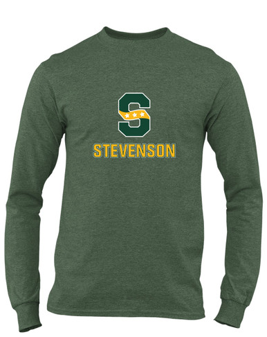 Stevenson Patriots S Script Mascot #2 Men's LS T-Shirt