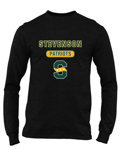 Stevenson Patriots S Script Mascot #3 Men's Premium LS T-Shirt
