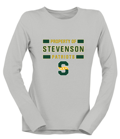 Stevenson Patriots S Script Property Of Women's Premium LS T-Shirt