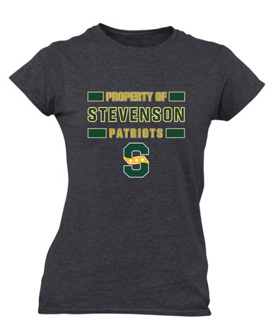 Stevenson Patriots S Script Property Of Women's Premium SS T-Shirt
