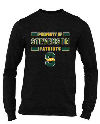 Stevenson Patriots S Script Property Of Men's LS T-Shirt