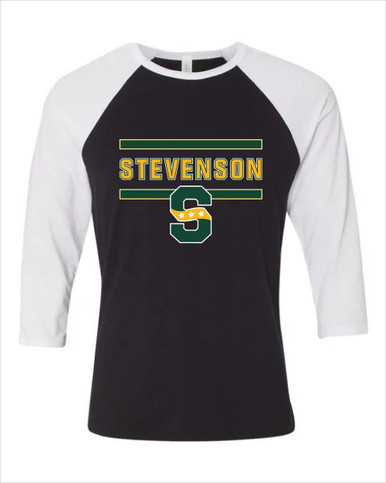 Stevenson Patriots S Script Mascot #4 Women's Baseball T-Shirt