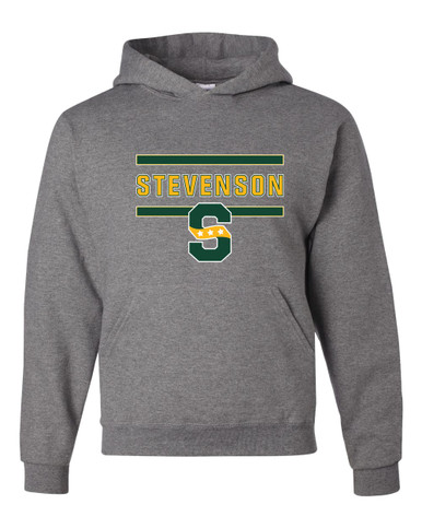 Stevenson Patriots S Script Mascot #4 Men's Premium Hoodie