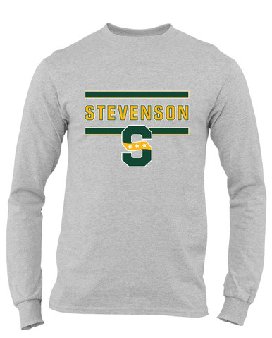 Stevenson Patriots S Script Mascot #4 Men's Premium LS T-Shirt