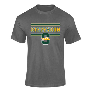 Stevenson Patriots S Script Mascot #4 Men's Premium SS T-Shirt