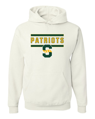 Stevenson Patriots S Script Mascot #5 Men's Premium Hoodie