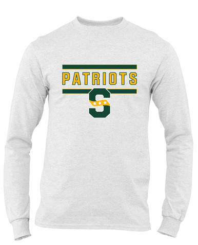 Stevenson Patriots S Script Mascot #5 Men's Premium LS T-Shirt