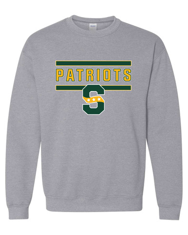Stevenson Patriots S Script Mascot #5 Men's Sweatshirt