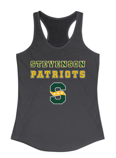 Stevenson Patriots S Script Spirit Women's Tank Top