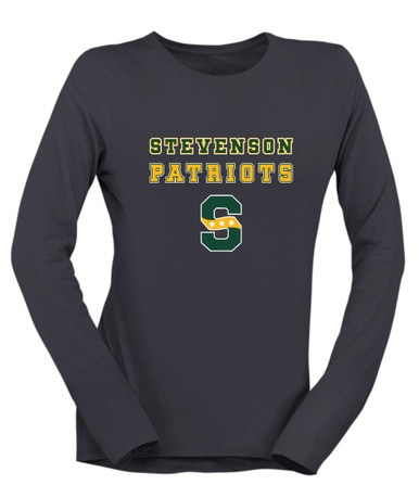Stevenson Patriots S Script Spirit Women's Premium LS T-Shirt
