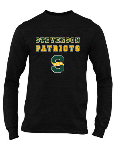 Stevenson Patriots S Script Spirit Men's Premium LS T-Shirt