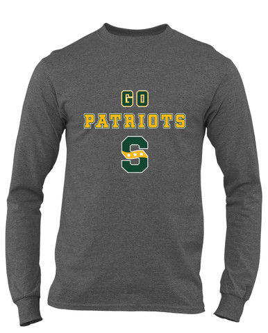 Stevenson Patriots S Script Go Team Men's Premium LS T-Shirt