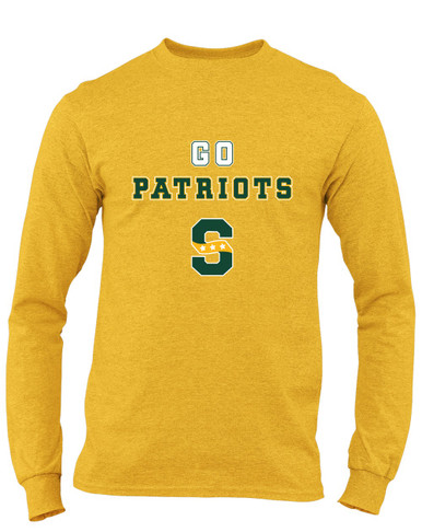 Stevenson Patriots S Script Go Team Men's LS T-Shirt