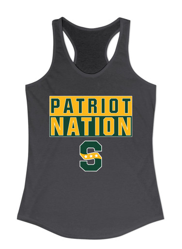 Stevenson Patriots S Script Nation #1 Women's Tank Top
