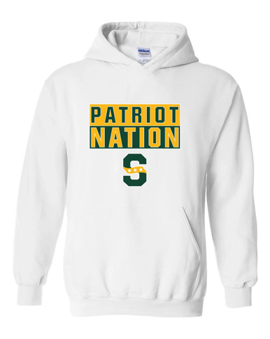 Stevenson Patriots S Script Nation #1 Men's Hoodie