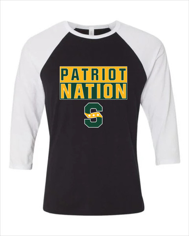 Stevenson Patriots S Script Nation #1 Women's Baseball T-Shirt