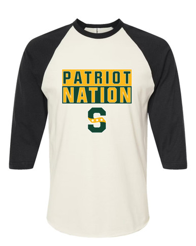 Stevenson Patriots S Script Nation #1 Men's Baseball T-Shirt