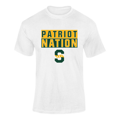 Stevenson Patriots S Script Nation #1 Men's Premium SS T-Shirt