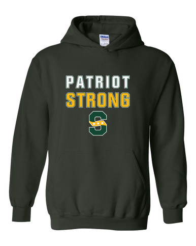 Stevenson Patriots S Script Strong #2 Men's Hoodie