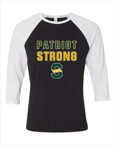 Stevenson Patriots S Script Strong #2 Men's Baseball T-Shirt