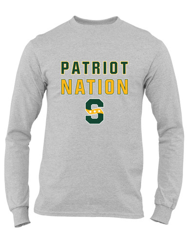 Stevenson Patriots S Script Nation #2 Men's Premium LS T-Shirt