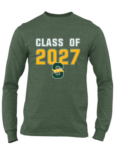 Stevenson Patriots S Script Class of 2027 Men's Premium LS T-Shirt