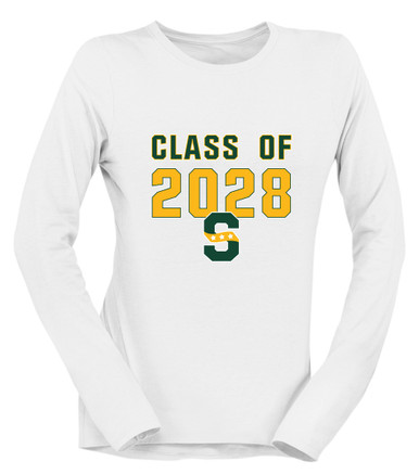 Stevenson Patriots S Script Class of 2028 Women's LS T-Shirt