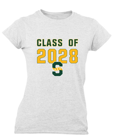 Stevenson Patriots S Script Class of 2028 Women's Premium SS T-Shirt