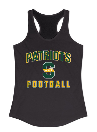 Stevenson Patriots S Script Football #1 Women's Tank Top