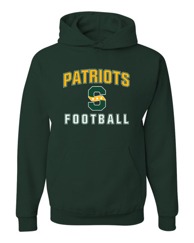 Stevenson Patriots S Script Football #1 Men's Premium Hoodie