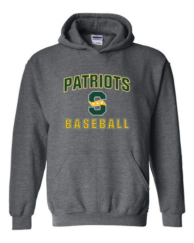 Stevenson Patriots S Script Baseball #1 Men's Hoodie