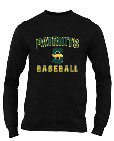 Stevenson Patriots S Script Baseball #1 Men's Premium LS T-Shirt