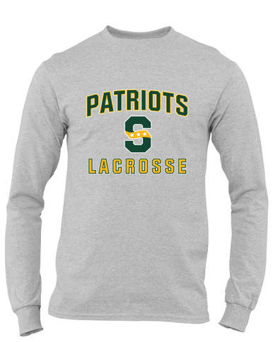 Stevenson Patriots S Script Lacrosse Men's LS T-Shirt
