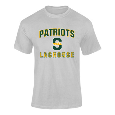 Stevenson Patriots S Script Lacrosse Men's Premium SS T-Shirt