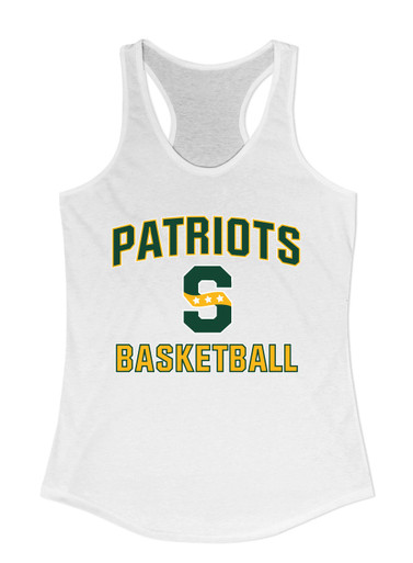Stevenson Patriots S Script Basketball #1 Women's Tank Top