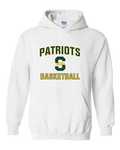 Stevenson Patriots S Script Basketball #1 Men's Hoodie