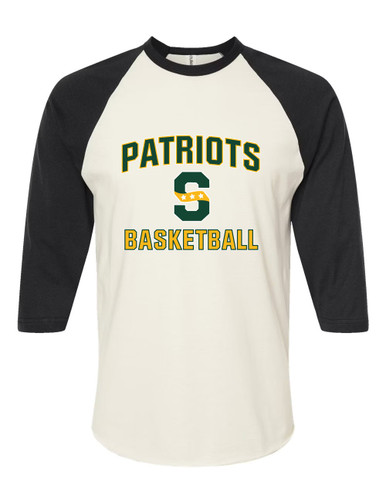 Stevenson Patriots S Script Basketball #1 Men's Baseball T-Shirt