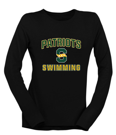 Stevenson Patriots S Script Swimming Women's Premium LS T-Shirt