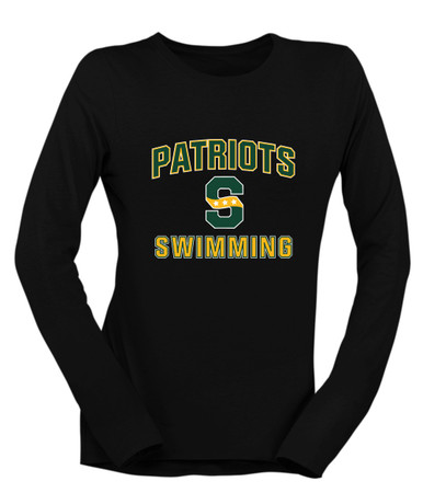 Stevenson Patriots S Script Swimming Women's LS T-Shirt