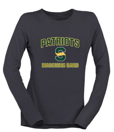 Stevenson Patriots S Script Marching Band Women's Premium LS T-Shirt