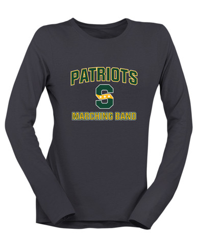 Stevenson Patriots S Script Marching Band Women's LS T-Shirt